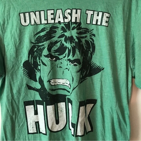 GREEN Marvel Hulk T-shirt. Men’s size medium. Unisex. - Picture 3 of 3